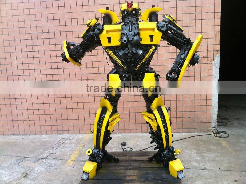 iron sculpture 1.8 meters high Bumblebee