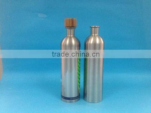 Stainless steel wine bottle hip flask,beverage drinking bottle with leather