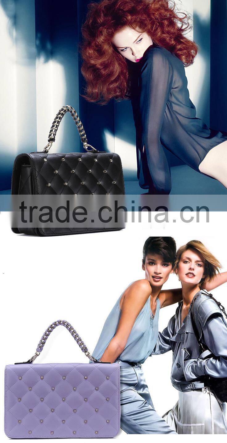 2016 new model handbag pu lady bag big brand women bag