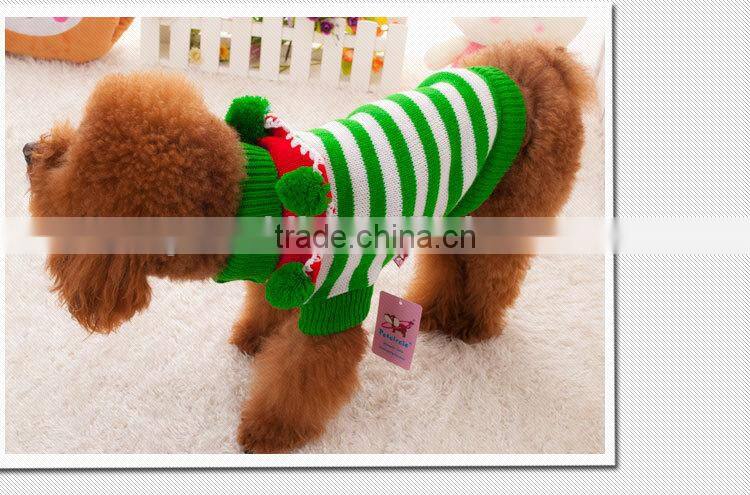 Import dog knitting Christmas style type pet cat clothes from china with cheap price