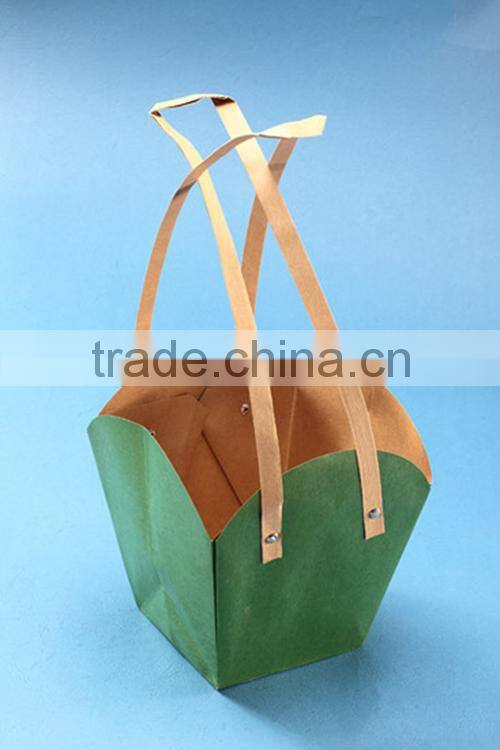 Kraft paper bag paper waterproof bag for flower packaging