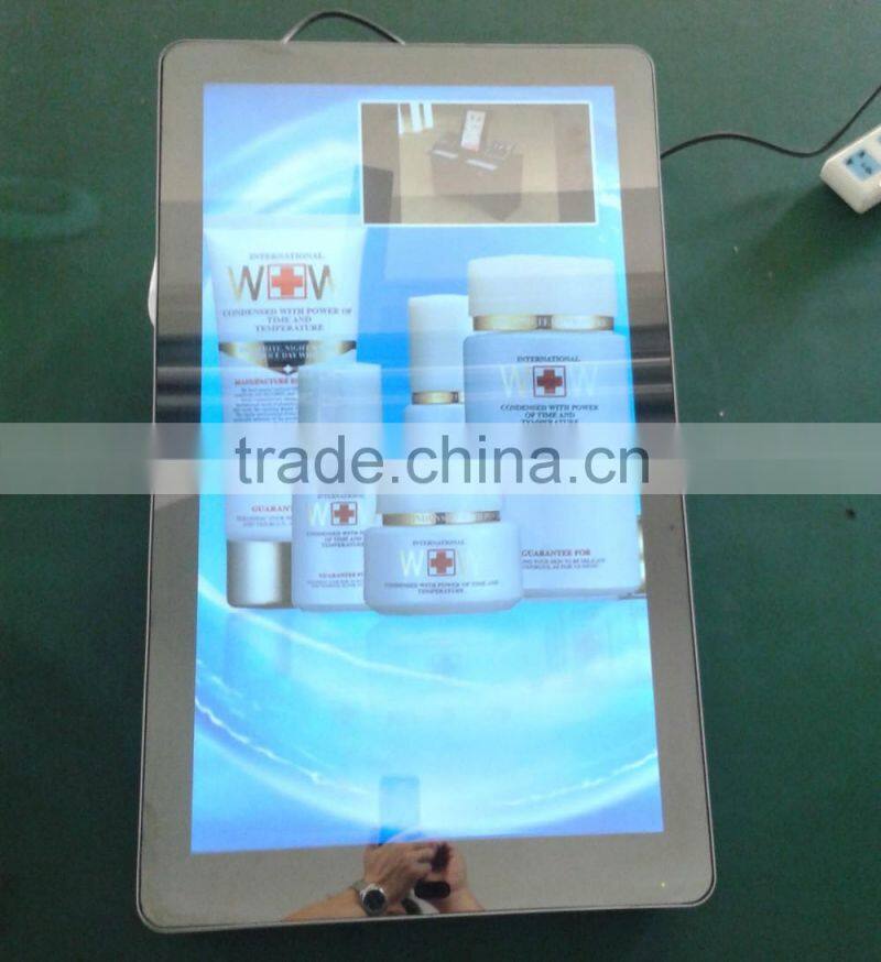 Wall Mount Mirror Screen Networking Ad Displayer Mirror Screen Lcd Player Bathroom Magic Mirror Screen Android Digital Signage