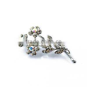 Wholesale China fashion jewelry flower crystal brooches bouquet