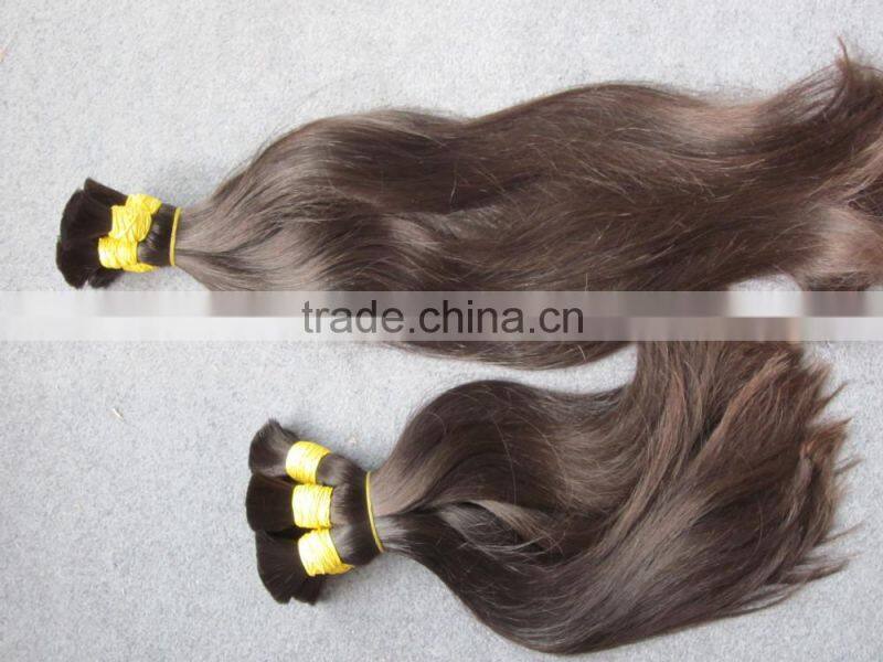 100% India human curly hair bulk raw hair