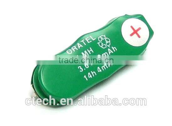 7.2V NiMH button cell battery pack, 40mah