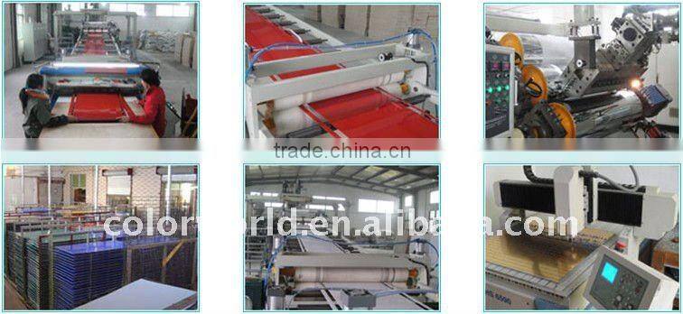 White color ABS single color sheets for CNC