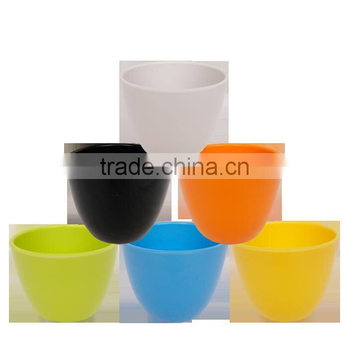 Glazed round melamine flower pot MX1408