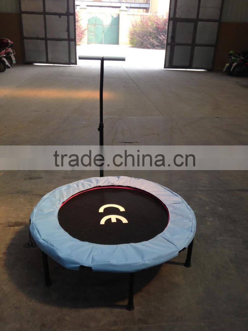 45" kids unfolding mini trampoline with T handle
