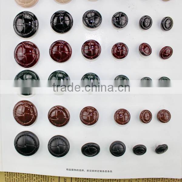 Imitation leather button coat button