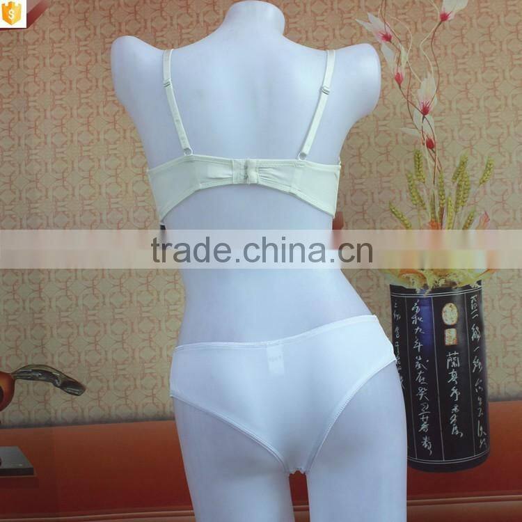 Daily use pure white breathable feature bra panti