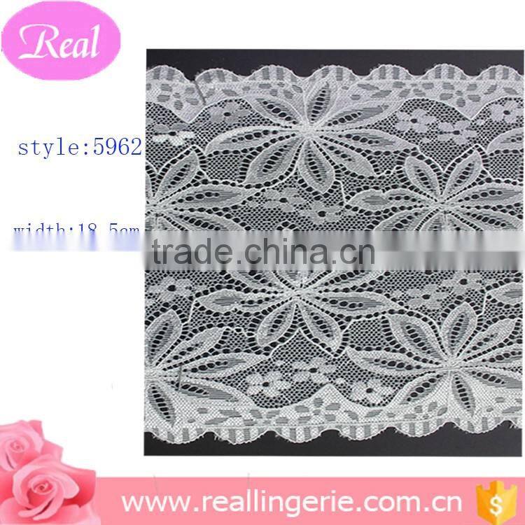White flower lace for ladies lingerie
