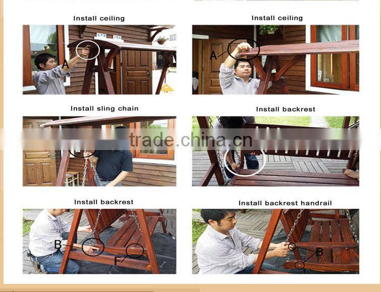 Hot sales! Wooden swing chair / garden swing / patio swing with canopy
