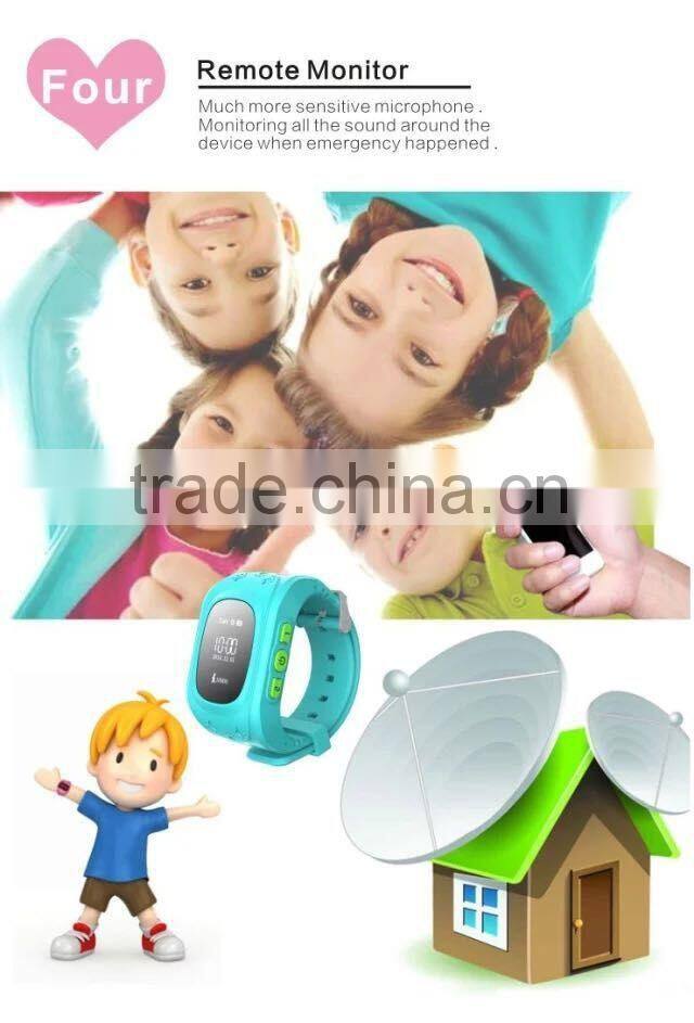 China manufacturer Best selling hidden gps kids tracker watch with one key emergency call for kids