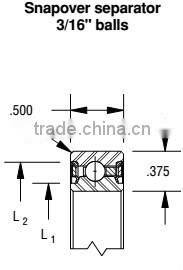 Robotic arm use JU042CP0 Thin-section bearings (4.25x5x0.375 in) Ball bearing Kaydon Types