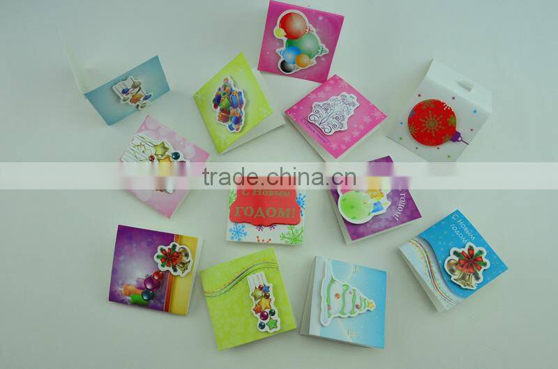 custom hot sale 3d mini paper tag for christmas