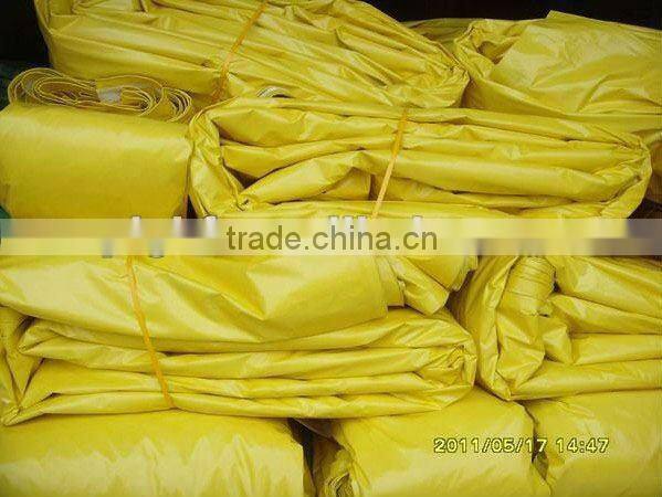220gsm yellow water resistant materials& pe tarpaulin sheet for sale