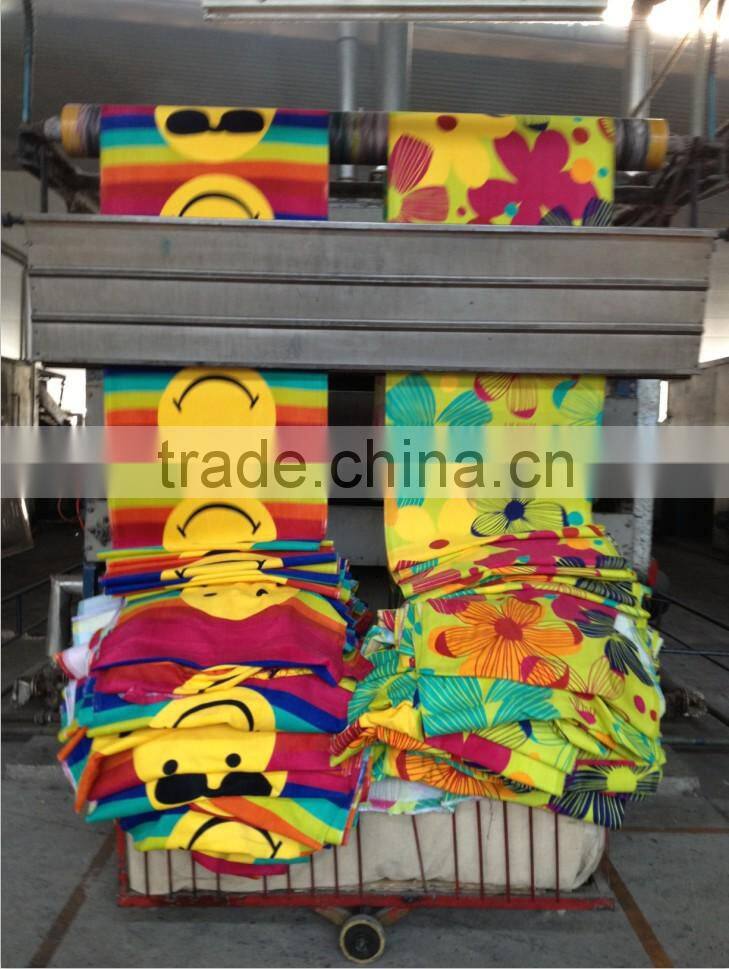 100% cotton reactive beach towel wholesale