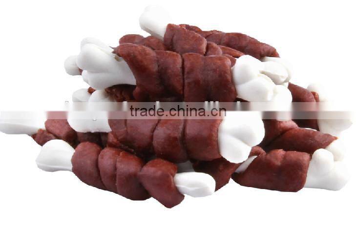 nutritious pet food with vegetable and fruit bully stick dry dog snack