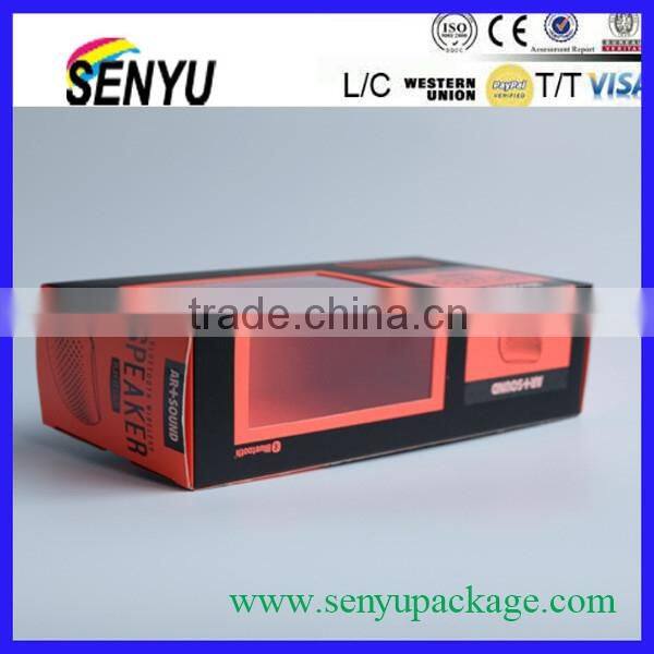 2015 new stylish packaging box plastic window with fast delivery