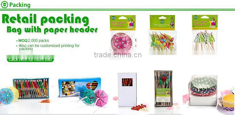 Party supplies cocktail fruit wooden decorative picks