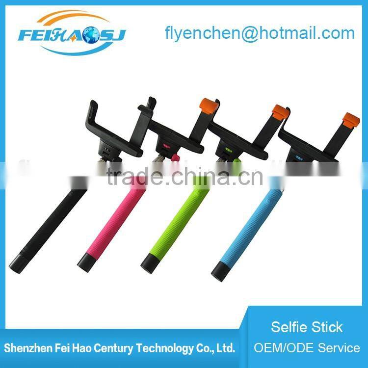 2016 whole selfie stick wireless selfie stick selfie stick with bluetooth shutter button
