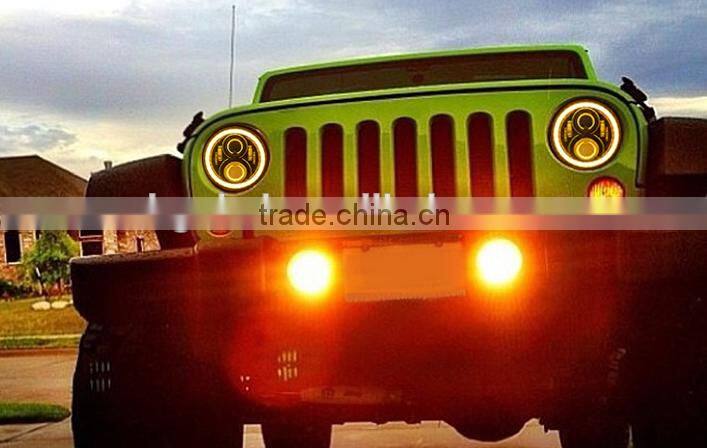 New arrival and high power led auto headlights 50W 7 inch