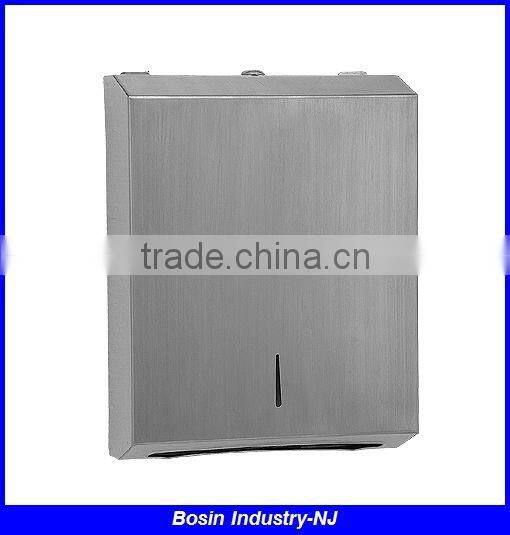 wall mounted hand towel dispenser with SUS 304, stainless steel tissue dispenser