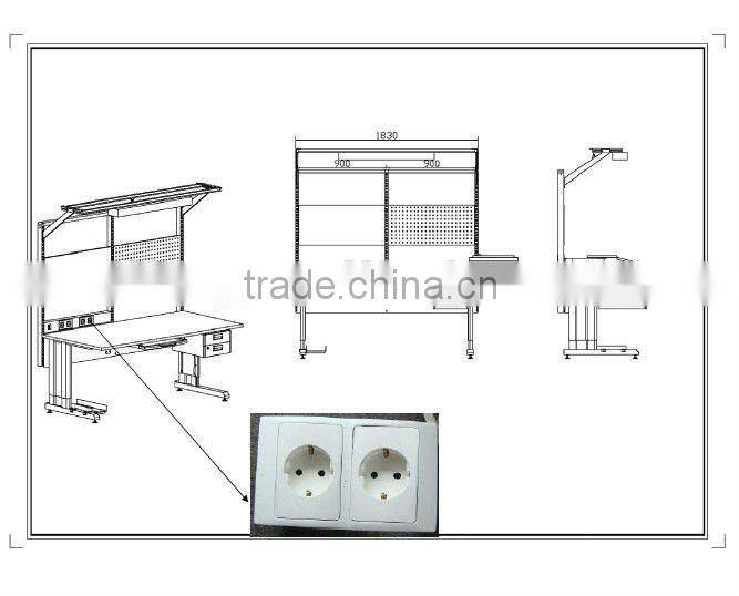 Industrial assembly oem anti-static work bench