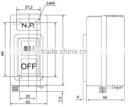 CNTD Fast Selling Cheap Products Self Locking On Off Power Pushbutton Control Switch Box