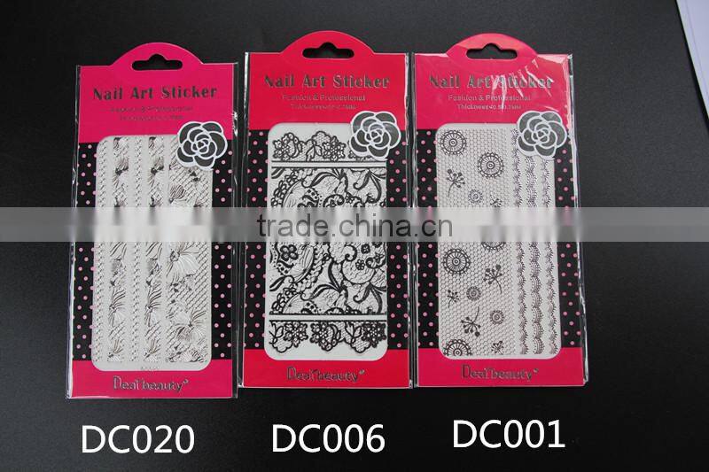 2015 new silver foil nail sticker wholesale nail art stickers