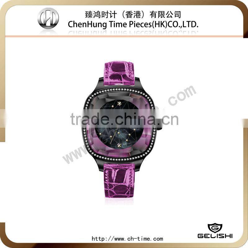 5 atm water resistant stainless steel watch elegance 2014 wrist watch genuine leather watch