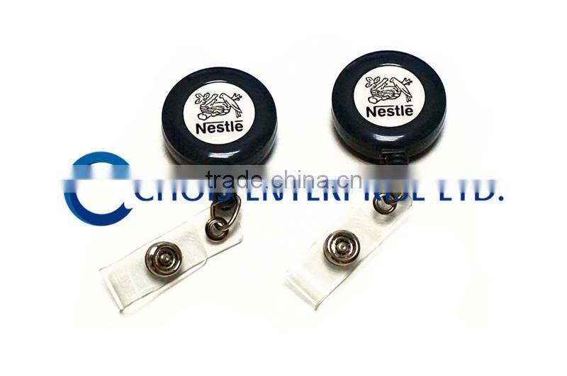 Custom Single Side Logo Retractable Badge Reel, High Quality