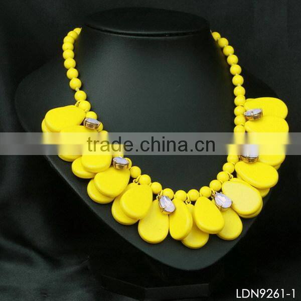 Fashion long chain crystal pendant neckalce druzy quartz jewelry hot sale summer product