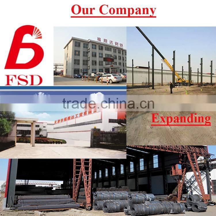 steel structure building galvanized iron tube manufacture