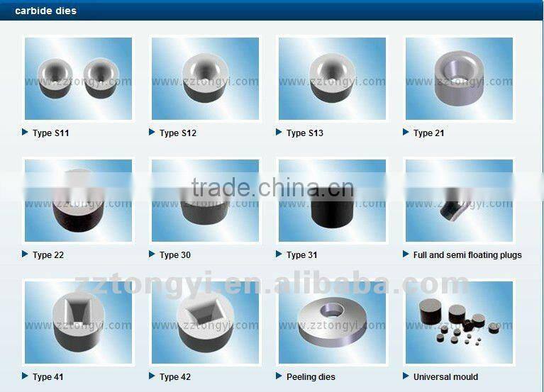 Tungsten carbide flat wire drawing dies from large producing annual amount manufacturer in Zhuzhou