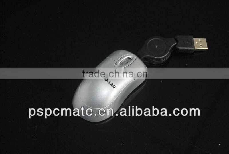 2013 hot selling green colour nice designed wired USB computer mouse