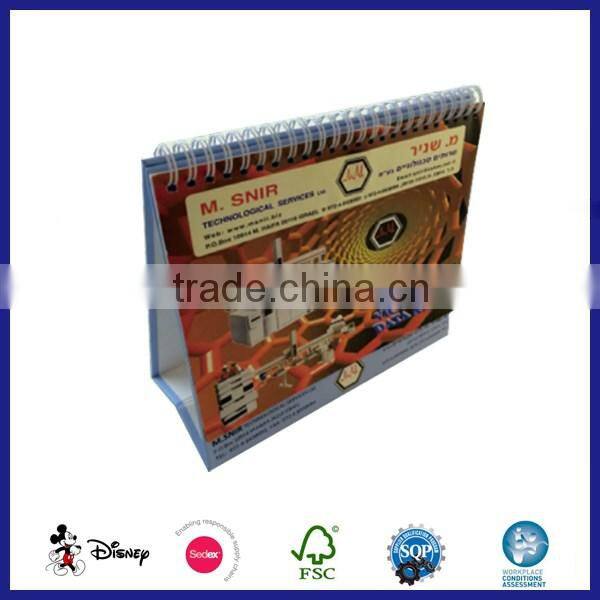 desk calendar stand cardboard