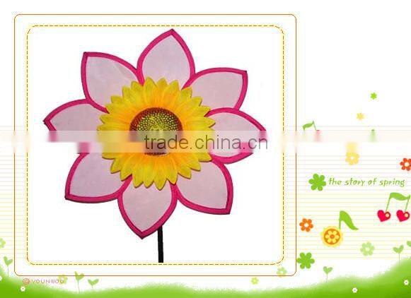 2016 Fashion polyester high quality Windmill toys garden decorations
