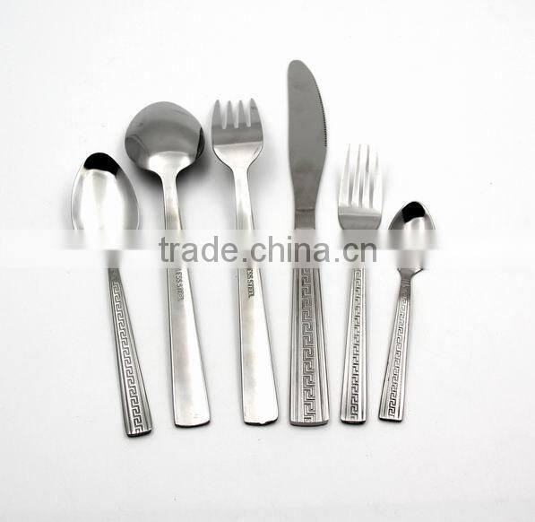China completed 18-10 stainless steel flatware sets