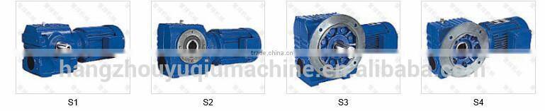 R series helical gear ac motor speed reducer for mixer