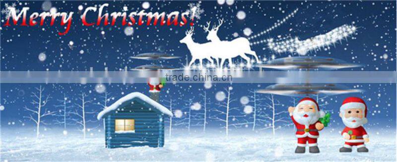 Infrared flying Santa Claus hand inductive control helicopter boys gift best toys for 2015 christmas gift in hot sale