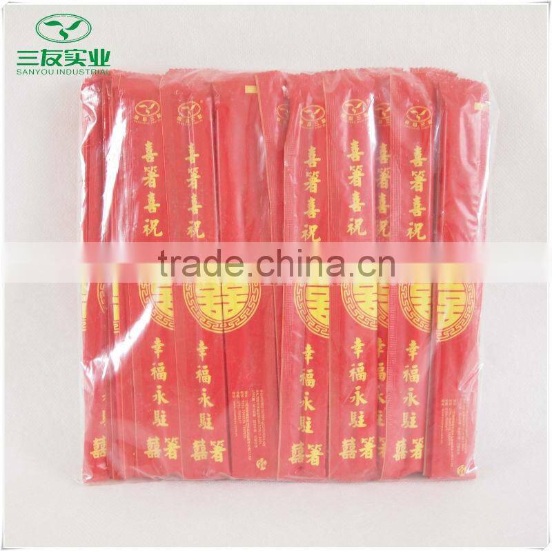 2016 hot sale OPP Wrapped Disposable Bamboo Chopsticks
