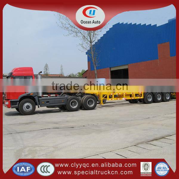 Factory price 40T heavy duty low bed car trailer