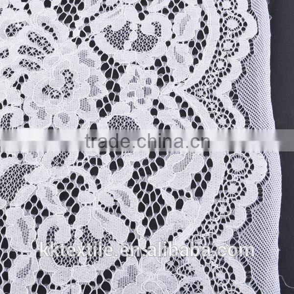 2014 New Fashion 40% Cotton 40% Nylon 20% Rylon french lace fabric #12110