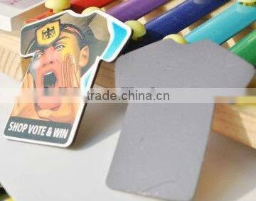 custom pvc soft rubber silicon magnet sticker with keychain