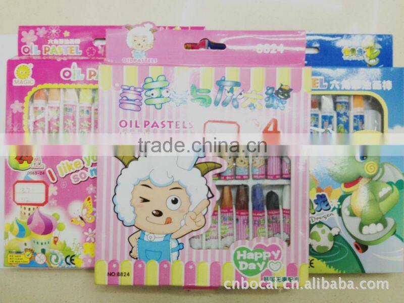 2015 Factory direct sale 24 color crayon oil pastel stationery from china import