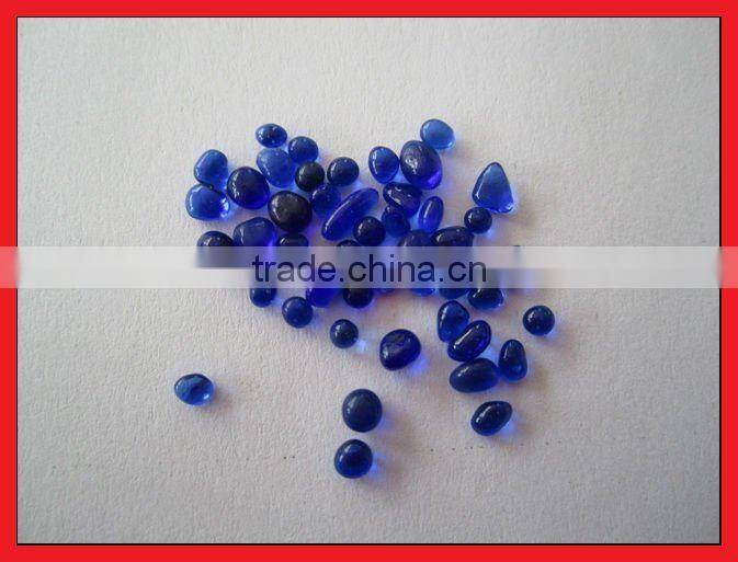 clear and blue glass beads for swimming pool