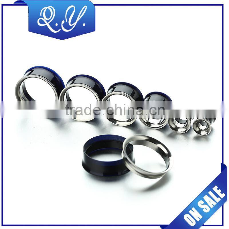Wholesale crystal ear expander charming flesh tunnels jewelry sets made in china