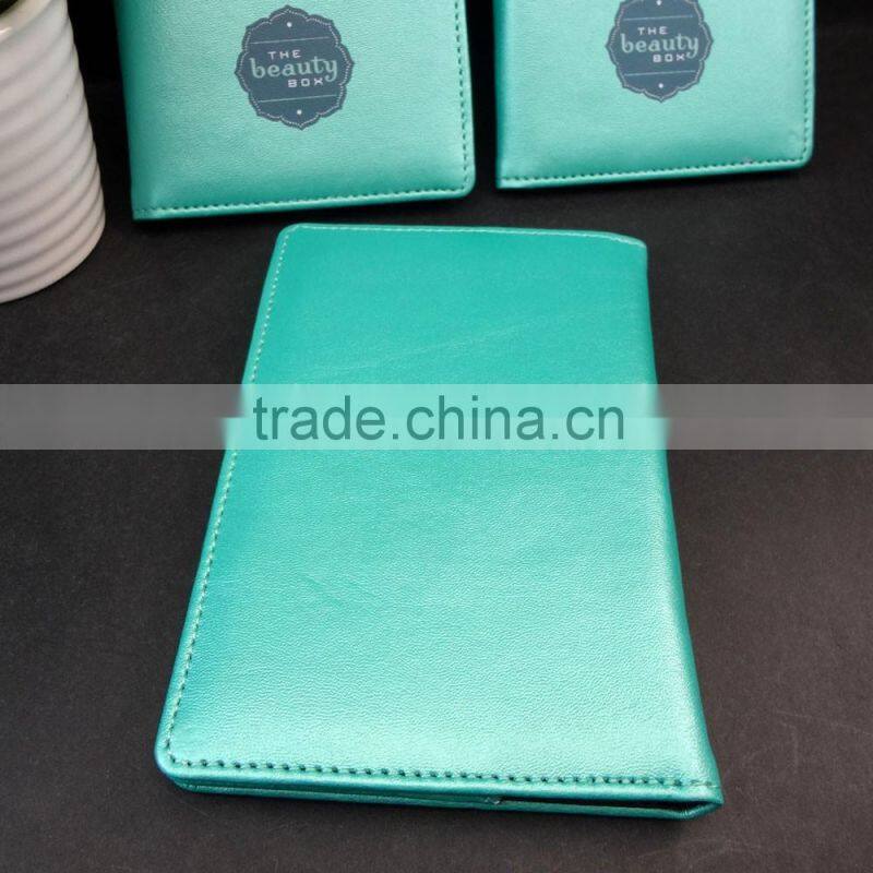 new arrival green faux leather custom passport holder