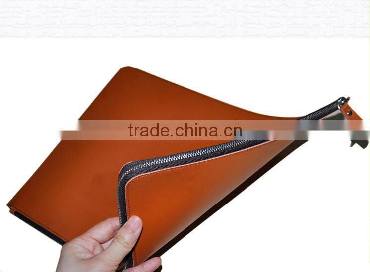 Hot selling high quality felt with leather laptop bag for promotion,cheap designer laptop bags